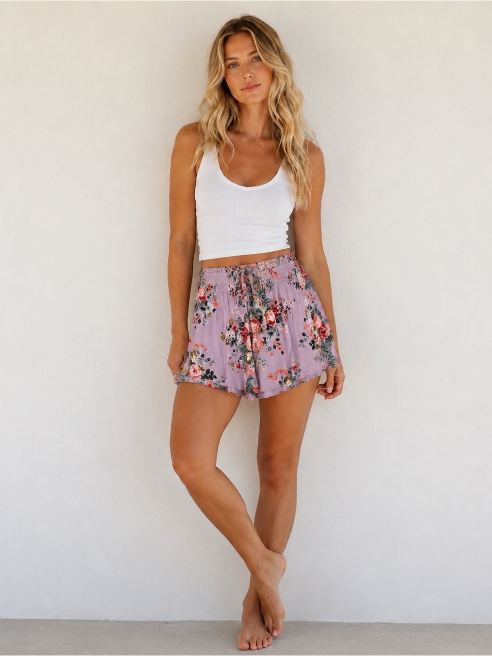 🌺ANGIE Boho Lightweight Floral Shorts - Size Medium